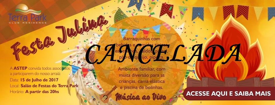 CANCELAMENTO DA FESTA JULINA